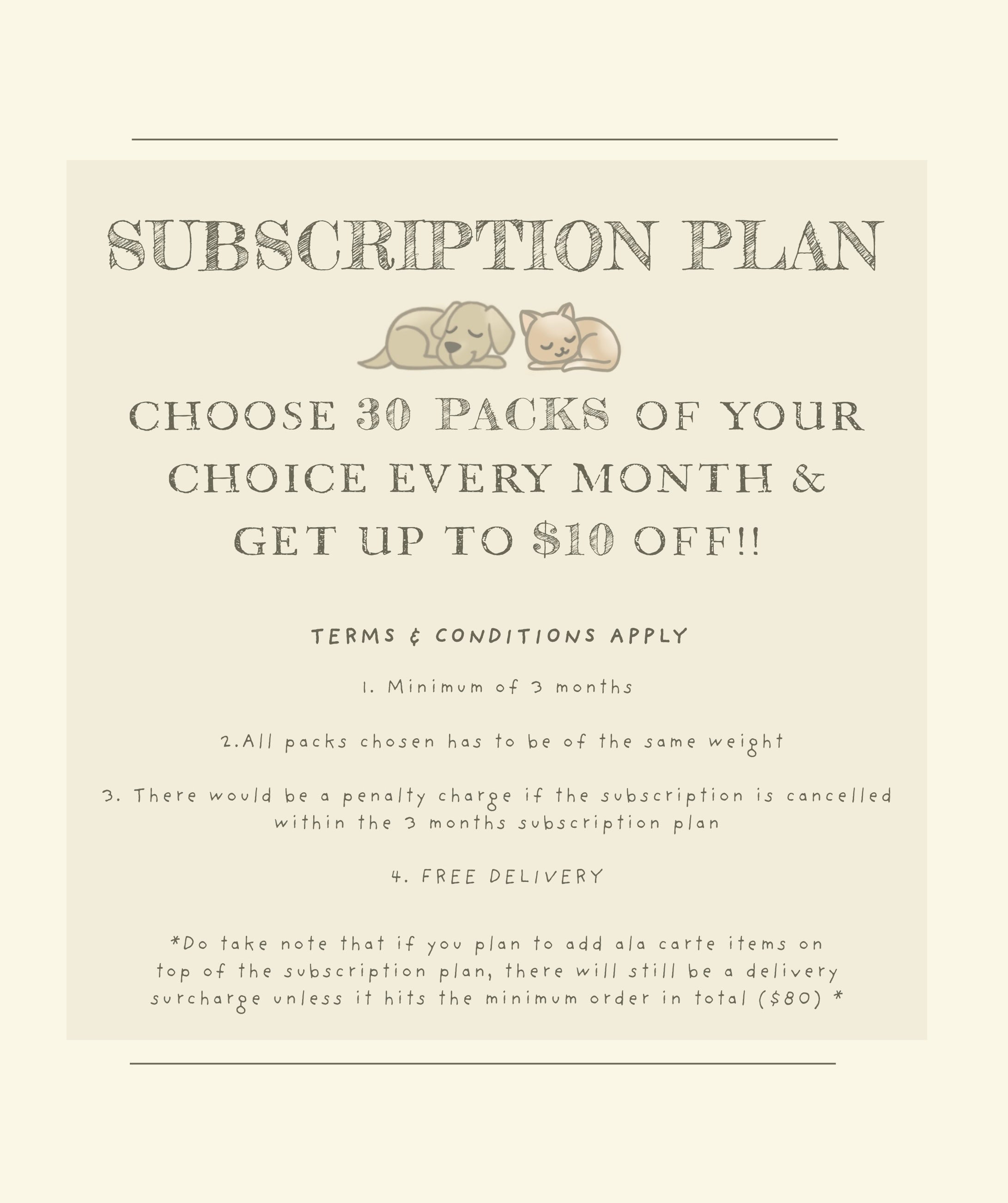 Subscription Plan - The Paw Gourmet